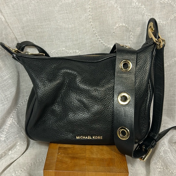 MICHAEL Michael Kors Handbags - Michael Michael Kors pebbled leather with gold hardware crossbody shoulder bag